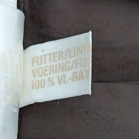 Escada Italy Women's 100% Wool Brown Three Button Blazer Size EU 42 US S - Picture 9 of 9